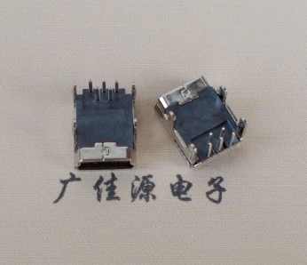 福建Mini usb 5p接口,迷你B型母座,四脚DIP插板,连接器