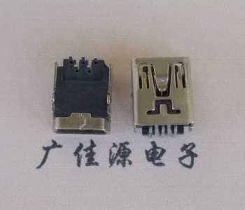 福建MINI USB前两脚插座 90度卧式 端子DIP针脚定义