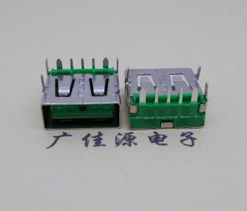 福建5A大电流 快充接口 USB5p绿胶芯 常规母座