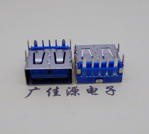 福建 USB5安大电流母座 OPPO蓝色胶芯,快速充电接口