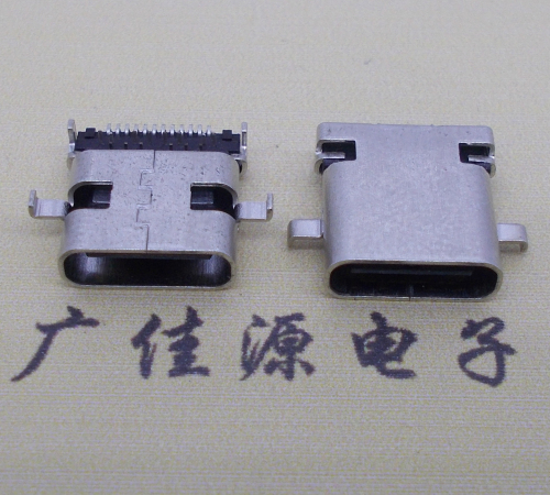 福建卧式type-c24p母座沉板1.1mm前插后贴连接器