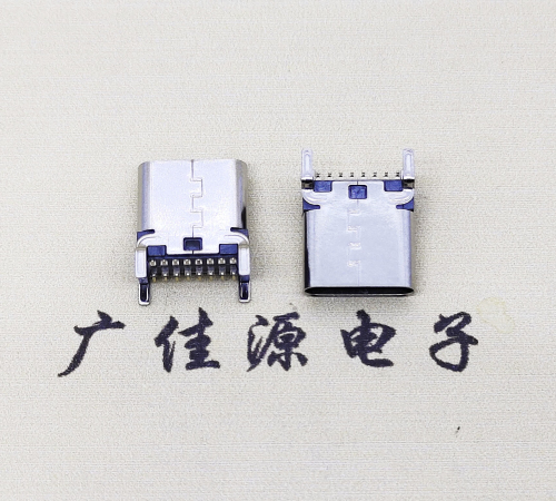 福建USB 3.1TYPE-C16Pin立贴母头座子引脚接线正负级详解